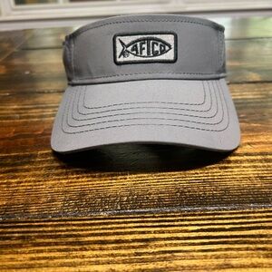AFTCO gray/navy blue visor
